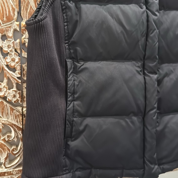 Gap Black Puffer Jacket Full Zip & Snap Front, Unisex- size XL - Picture 5 of 8